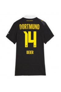 Borussia Dortmund Maximilian Beier #14 Fotballdrakt Borte Klær Dame 2026-27 Korte ermer